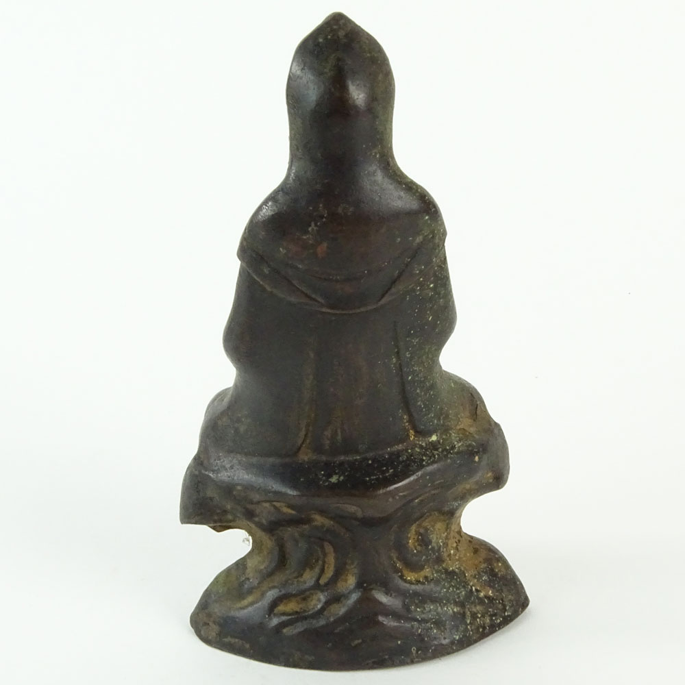 Chinese Ming Dynasty Bronze Figure of Guanyin.