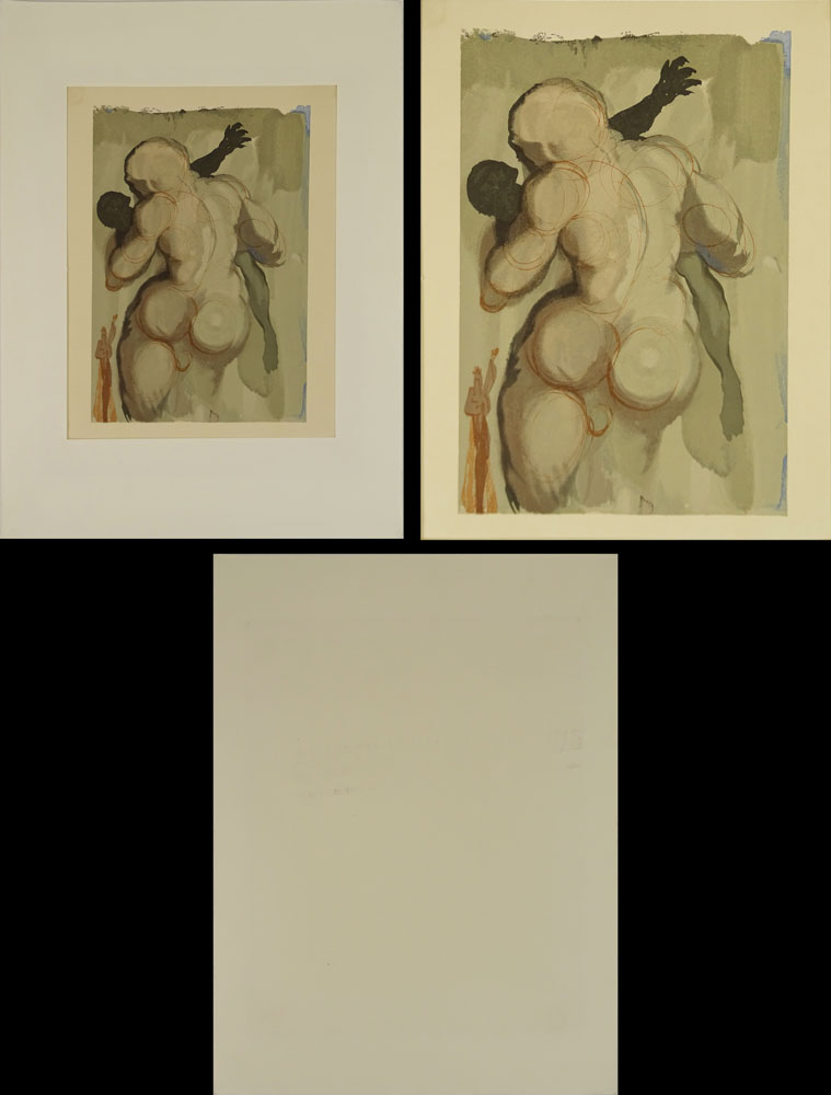 after: Salvador Dali, Spanish (1904-1989) Set of Four (4) Hand Colored Prints.