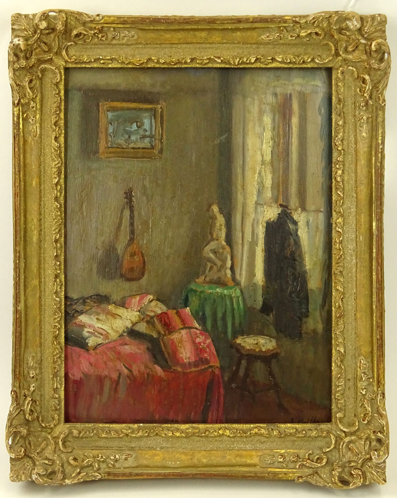 after: Edouard Vuillard, French (1868-1940) Double Sided Oil on panel. 