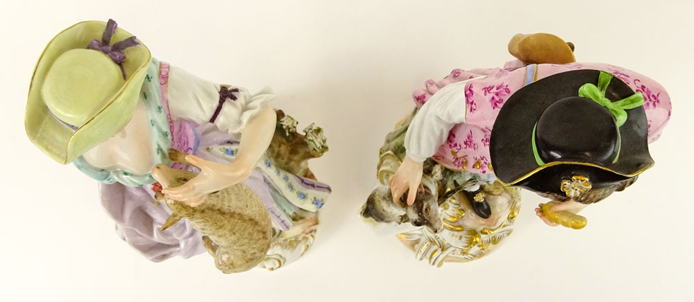 Two Vintage Meissen Porcelain Figures.