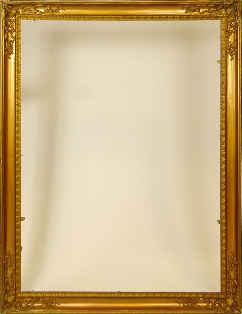 Large 19/20th Century Carved and Gilt Wood Frame.