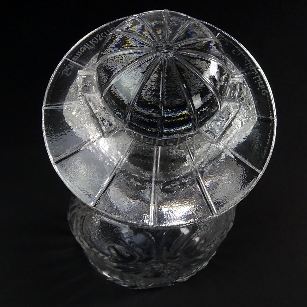 Rosenthal Winblad Glass Figural Decanter. In 48 original Box.