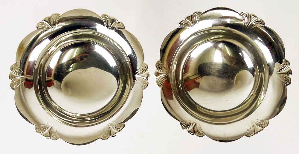 Pair of Vintage Sterling Silver Compotes. Signed sterling. Good condition.