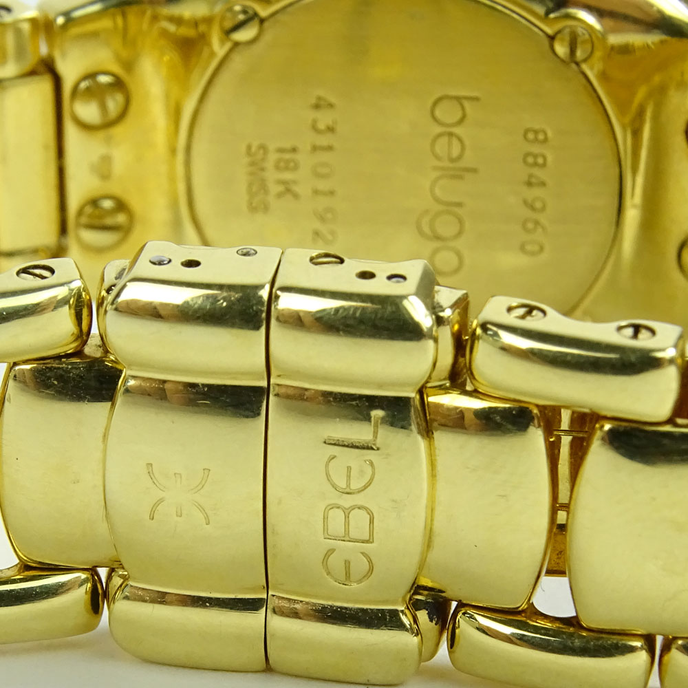 Vintage Ebel Beluga 18 Karat Yellow Gold Quartz Movement Watch.
