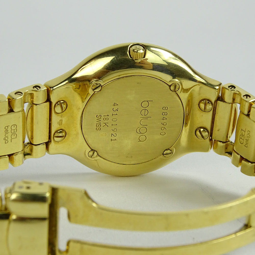 Vintage Ebel Beluga 18 Karat Yellow Gold Quartz Movement Watch.