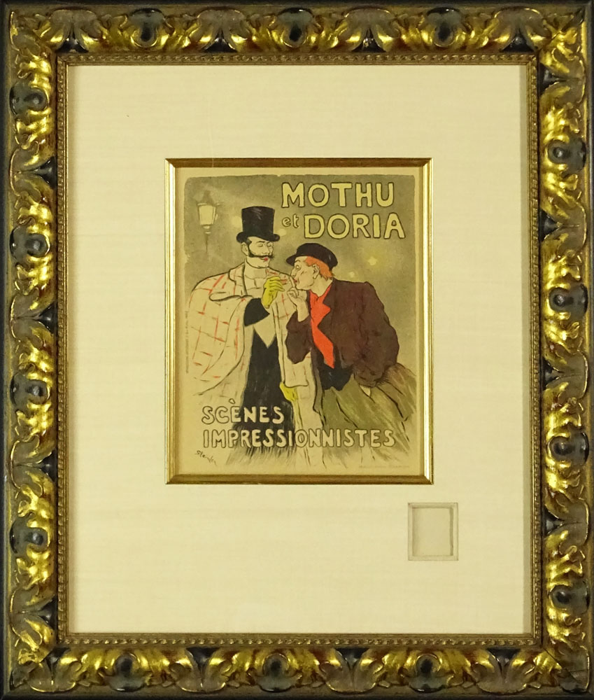 Théophile Alexandre Steinlen, French (1859-1923) "Mothu et Doria" c.1896-1900.