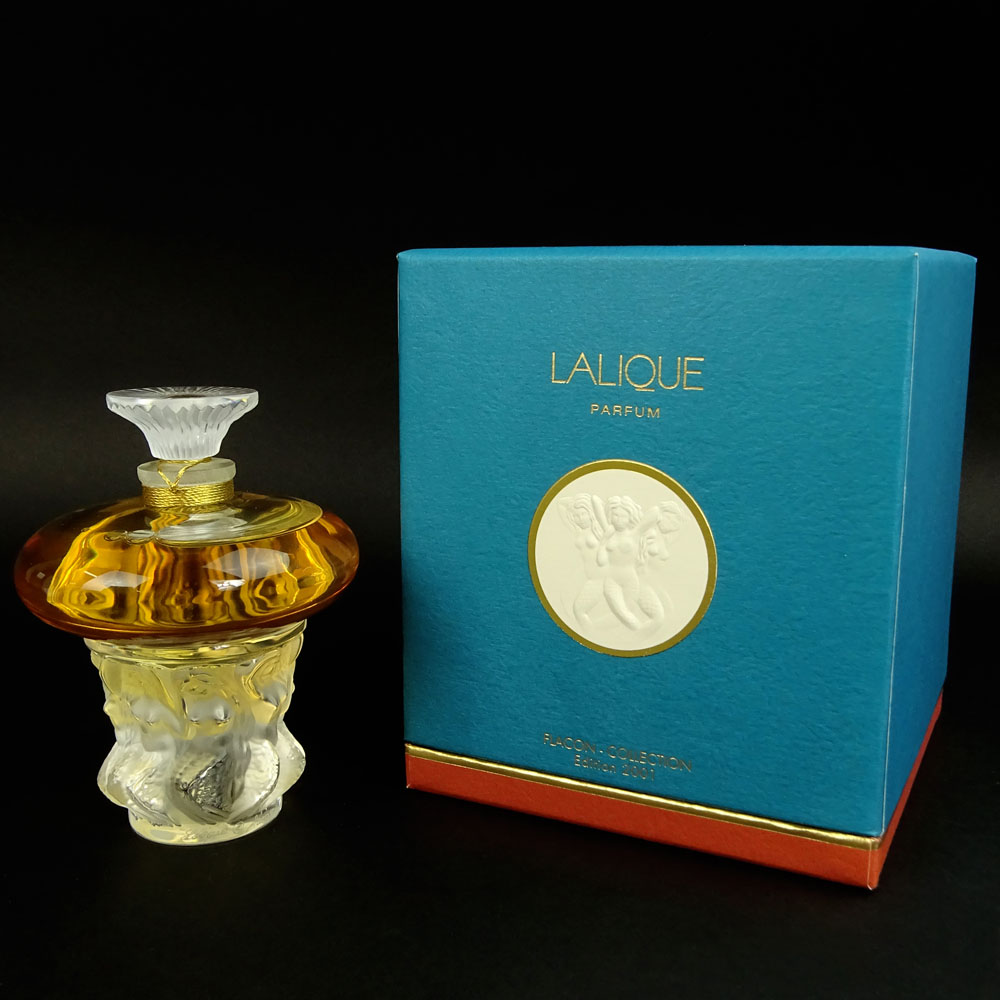 Boxed Lalique 2.7 fl. Oz Eau de Parfum Sirenes Bottle.