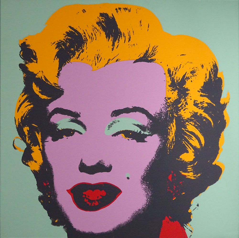 attributed to: Andy Warhol, American (1928-1987) Screenprint in colors on wove paper "Marilyn".