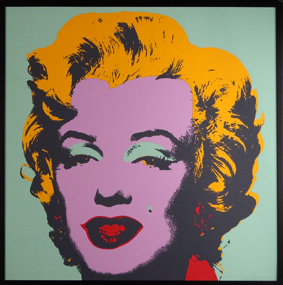 attributed to: Andy Warhol, American (1928-1987) Screenprint in colors on wove paper "Marilyn".