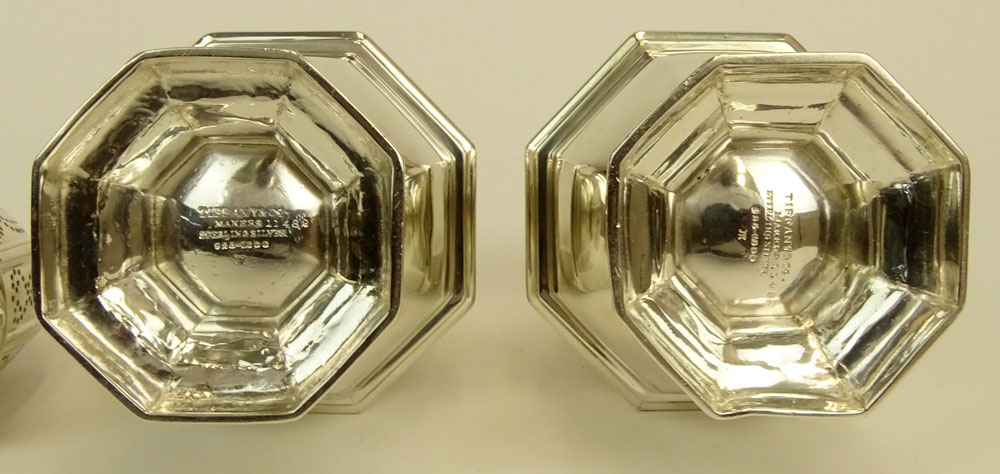 Pair of Antique Tiffany & Co, Sterling Silver Muffineers. 