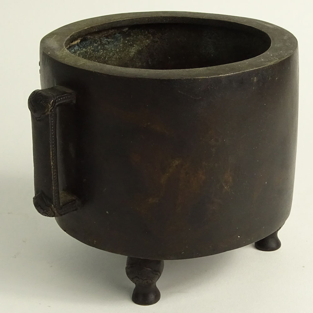 Chinese Bronze Footed Censer.