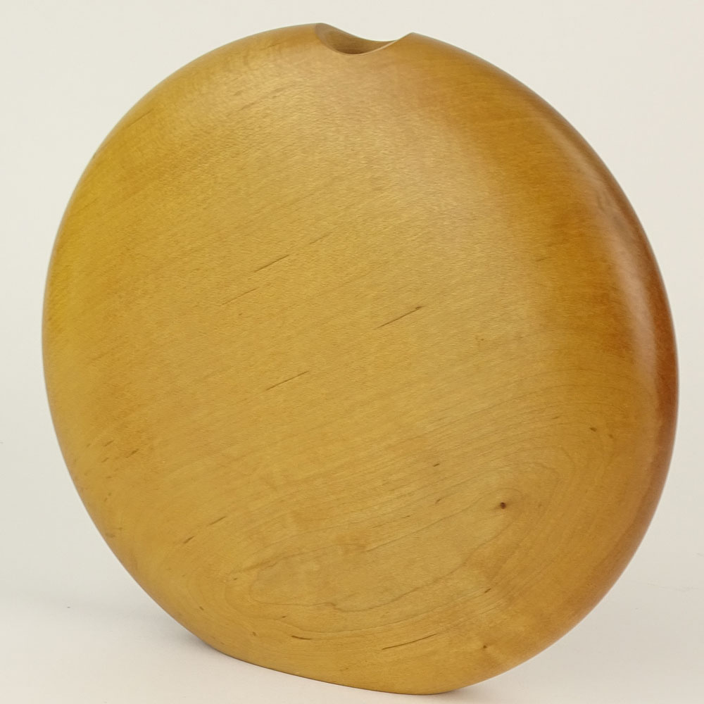 Warren Vienneau Contemporary Handcrafted Burl Wood Vase.