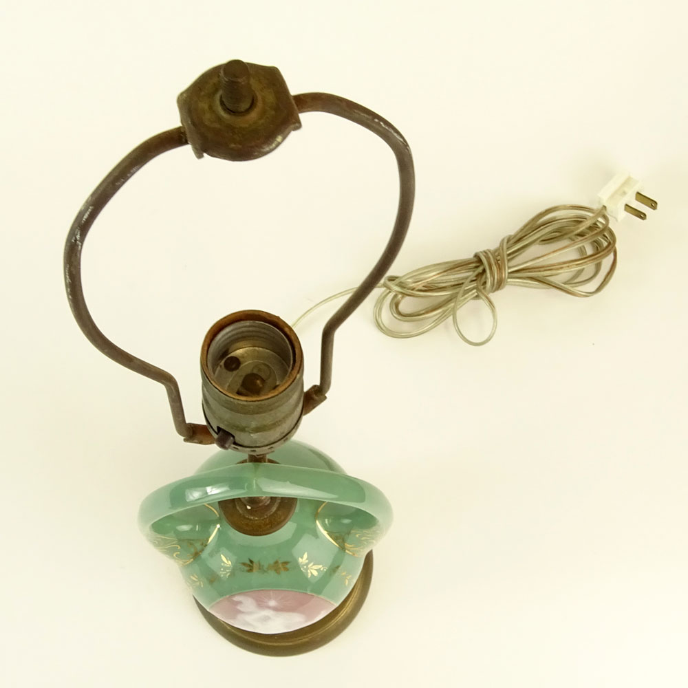 Vintage Pate-Sur-Pate Porcelain Lamp.