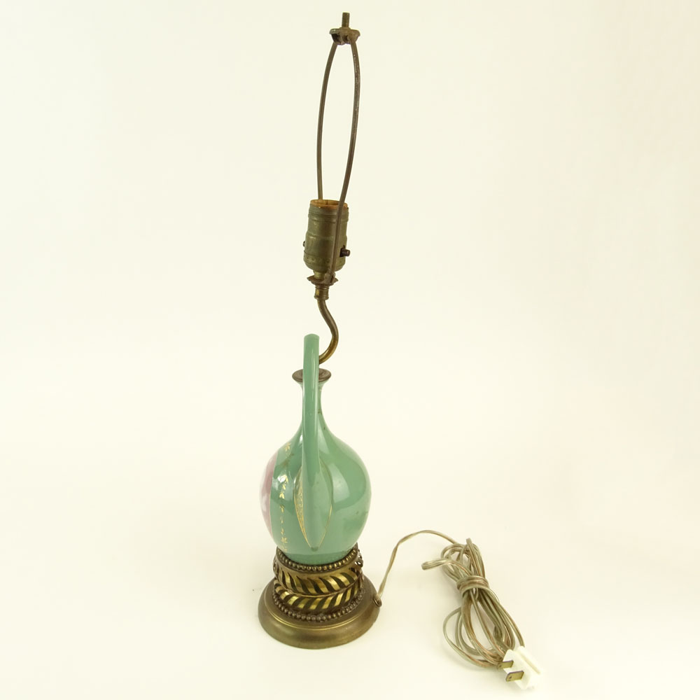 Vintage Pate-Sur-Pate Porcelain Lamp.