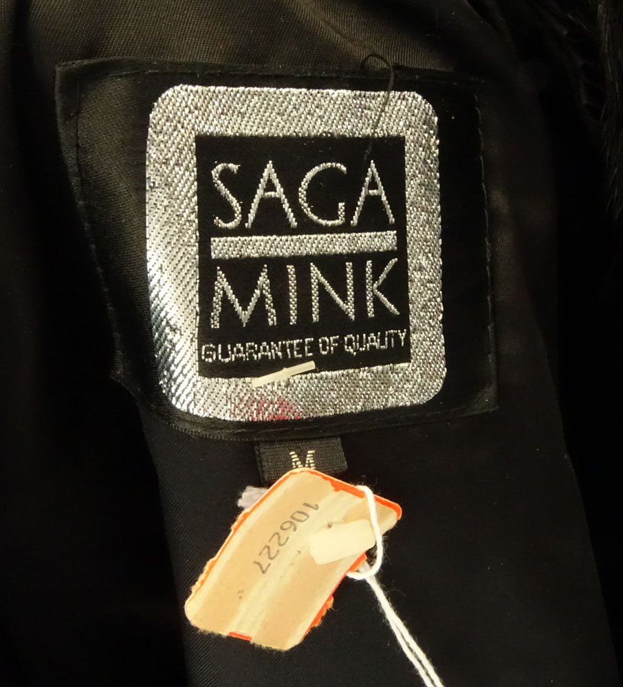 Retro Saga Black Mink Jacket.