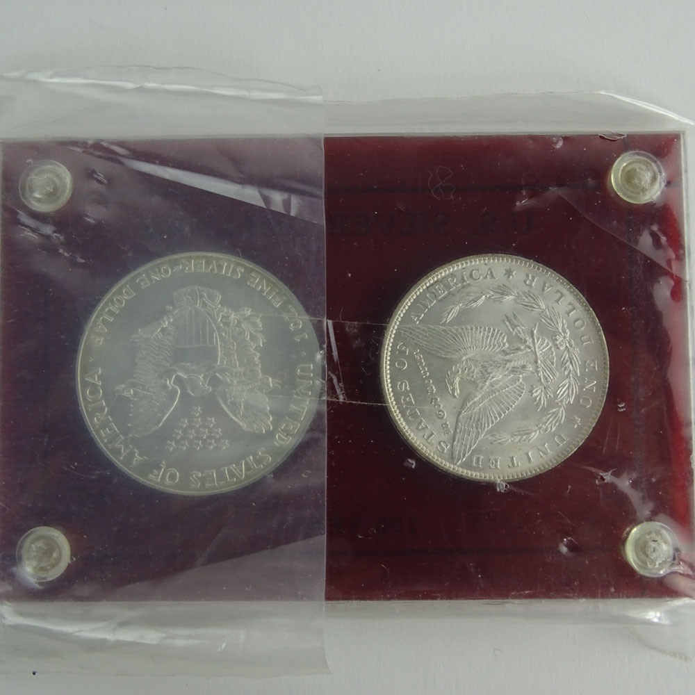 Lot of Three (3) U.S. Silver Dollar 1886 - 1986 100 Years Sets.
