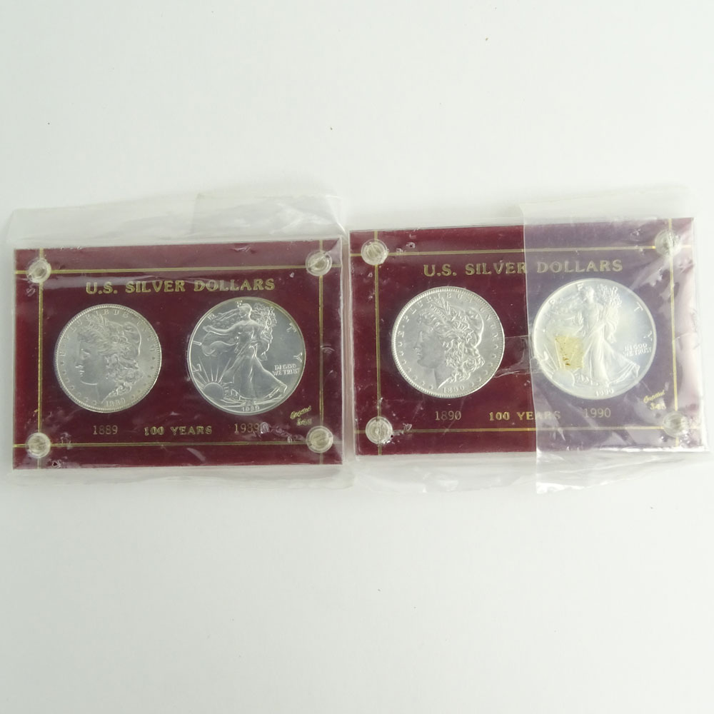 Lot of Two (2) U.S. Silver Dollar 1886 - 1986 100 Years Sets.