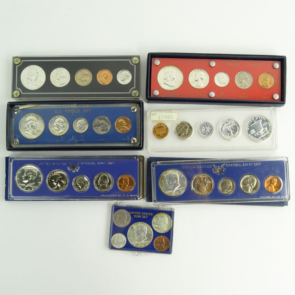 Collection of Seven (7) U.S. Proof Sets.