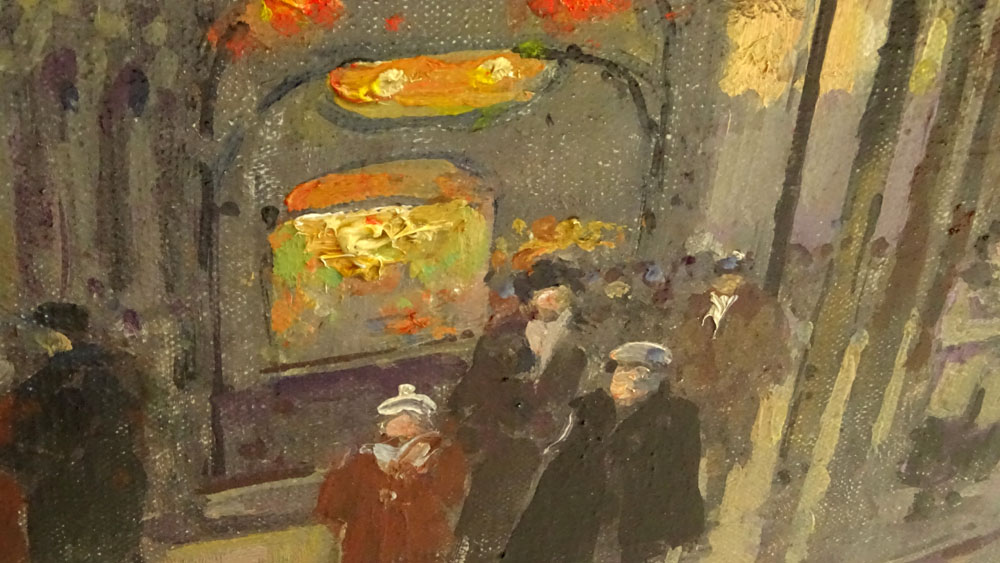 Edouard LÈon CortËs, French (1882-1969) Oil on canvas "Arc de Triomphe"