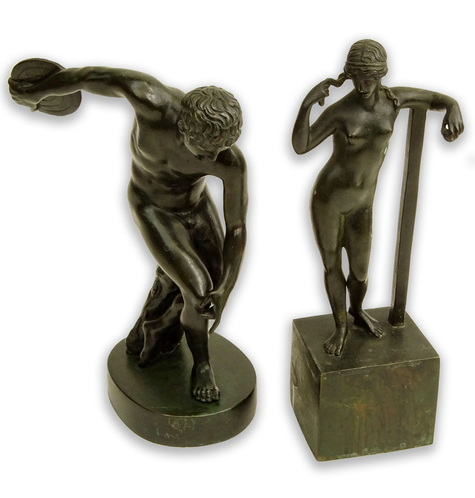 Lot of Two (2) Classical Bronze Sculptures.