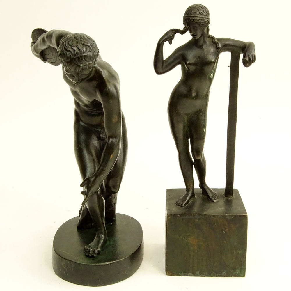 Lot of Two (2) Classical Bronze Sculptures.