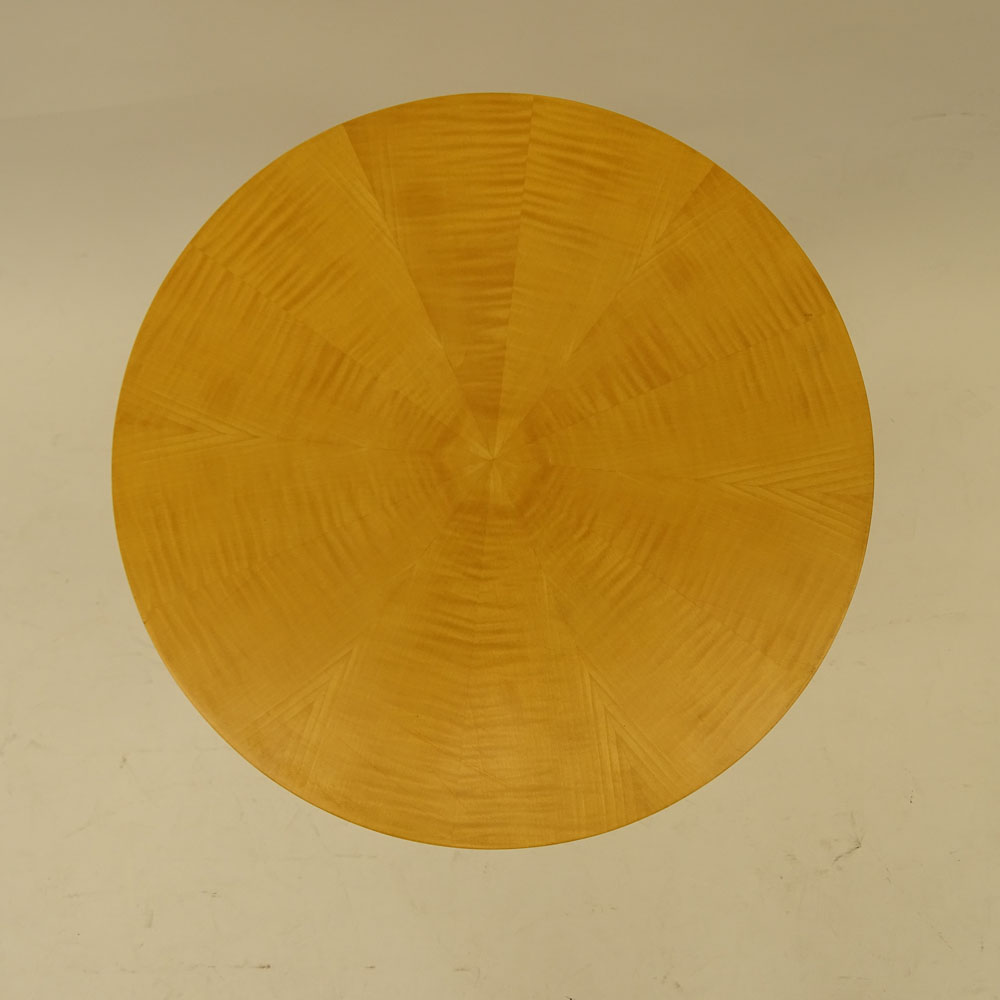 Todd Hase, American 21st Century "Sarah" Sycamore Marquetry Gueridon Table (prototype)