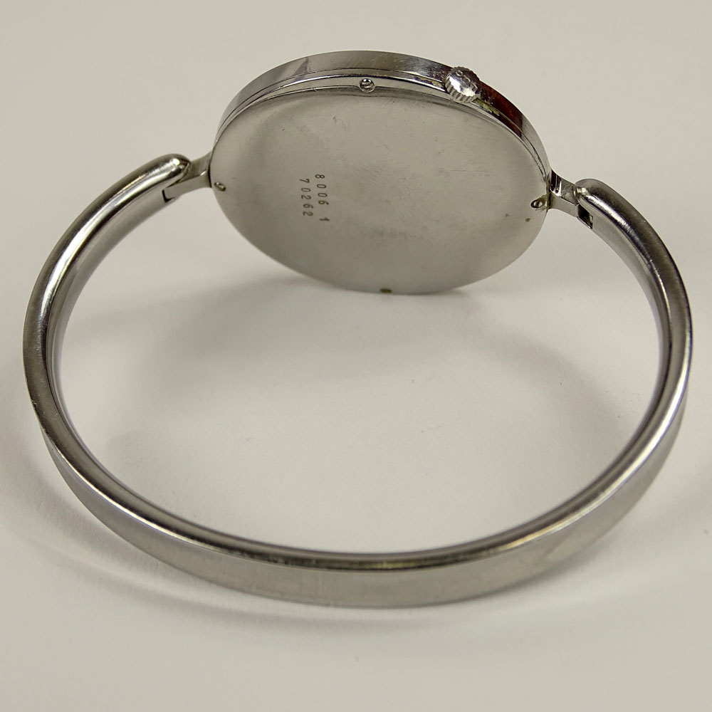 Vivianna Torun B¸low-H¸be, Swedish (1927-2004) for Georg Jensen Circa 1960 Stainless Steel Watch #227 with Chopard Movement.