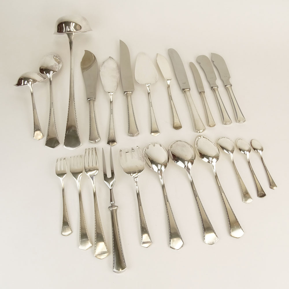 Mid 20th Century One Hundred Thirty Three (133) Piece OKA Sterling Silver Flatware Service