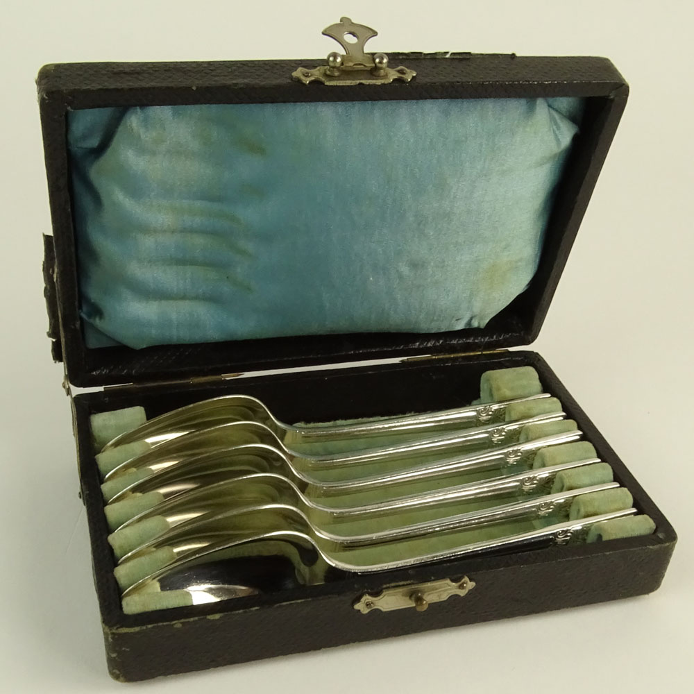 Collection of Three (3) Boxed Sets of Silverplate Spoons.