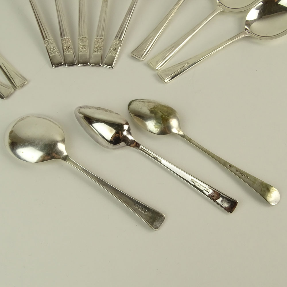 Collection of Three (3) Boxed Sets of Silverplate Spoons.