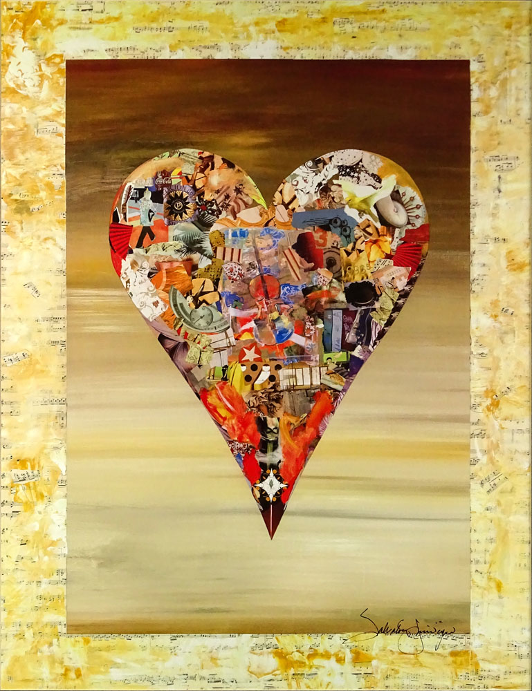 Salvatore Principe, Italian (20th C) Color print "Heart" 