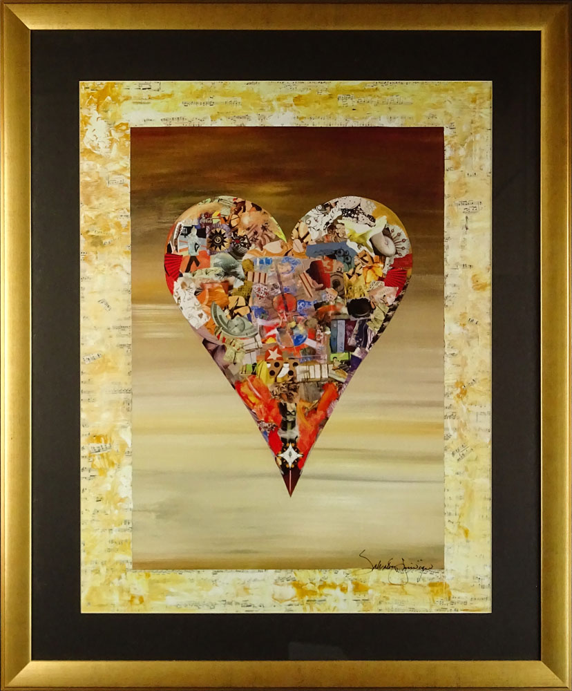 Salvatore Principe, Italian (20th C) Color print "Heart" 