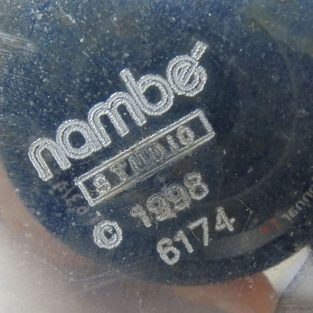 Vintage Nambe 3 piece chrome candle holder set.