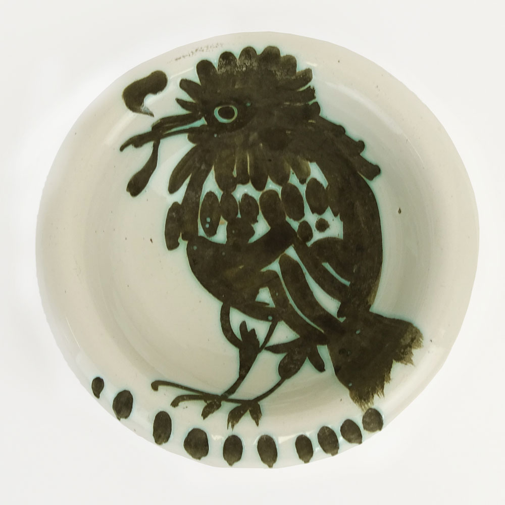 Pablo Picasso (1881-1973) for Madoura, Ceramic Owl Bowl. 