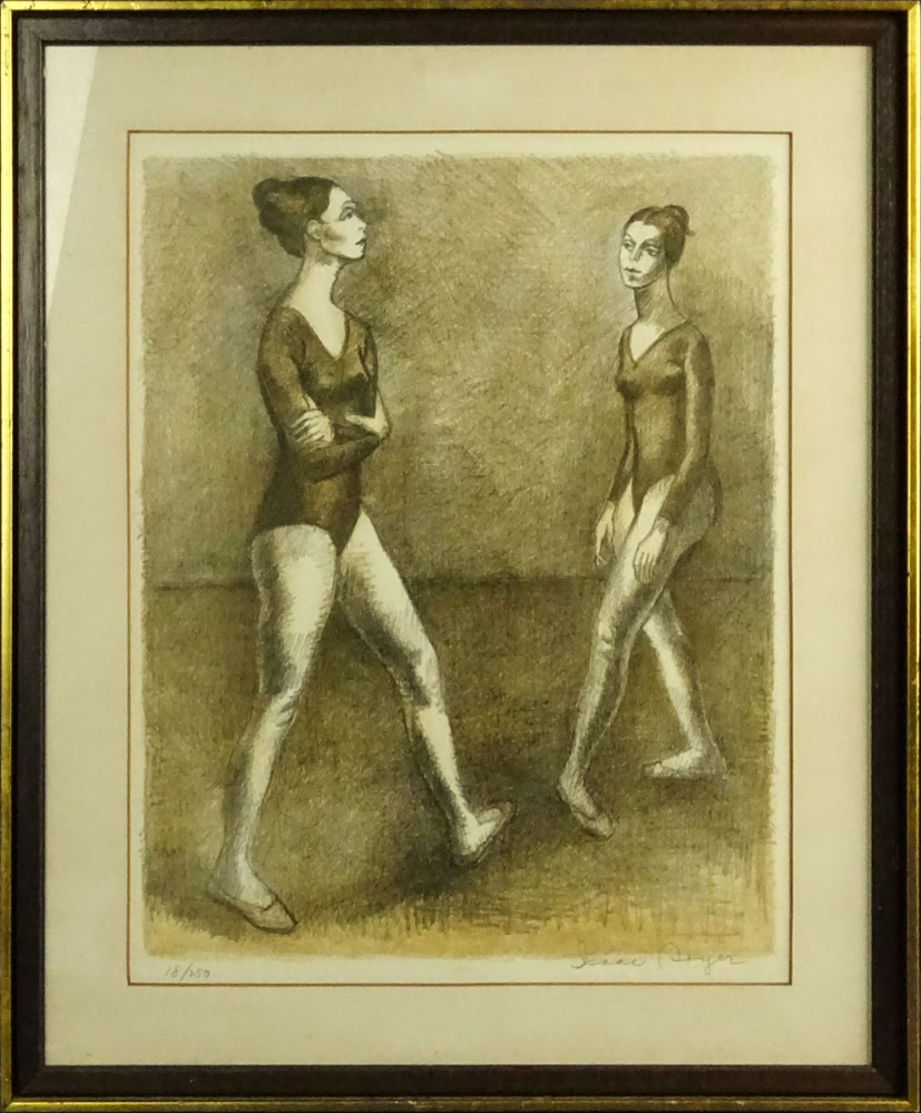 Isaac Soyer, American (1902-1981) Lithograph "Two Dancers" 