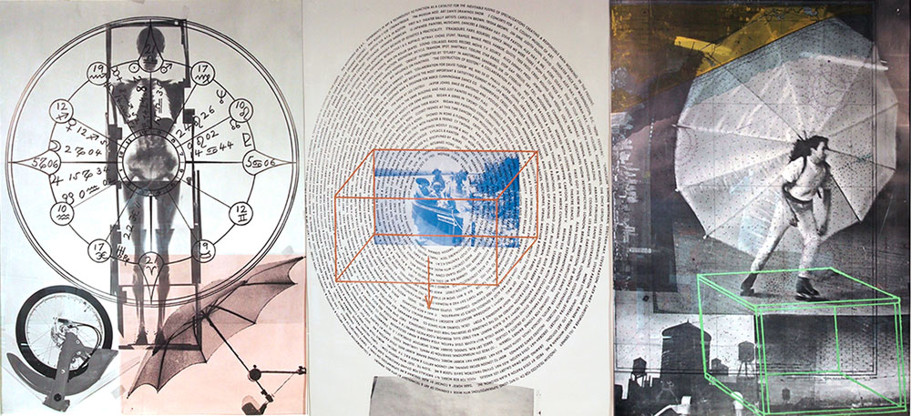 Robert Rauschenberg, Ameican (1925-2008) 1968 Tryptic Photolithograph on paper "Visual Autobiography". 