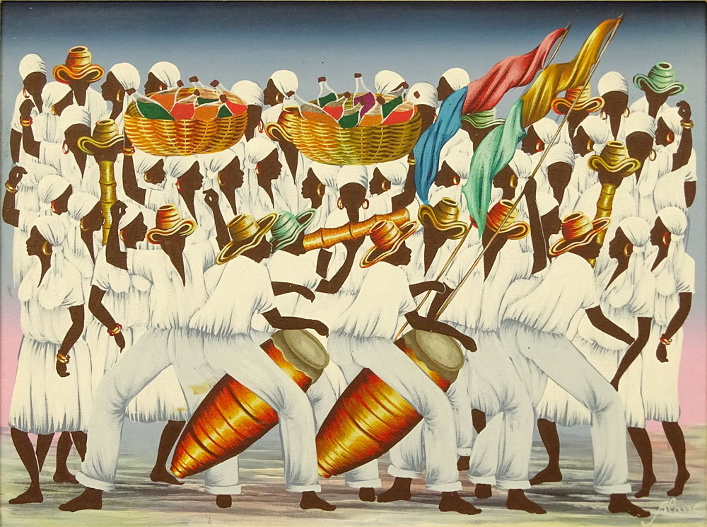 Jean-Claude Blanc, Haitian (20th-21st cent) Acrylic on Canvas,