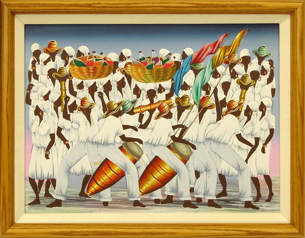 Jean-Claude Blanc, Haitian (20th-21st cent) Acrylic on Canvas,