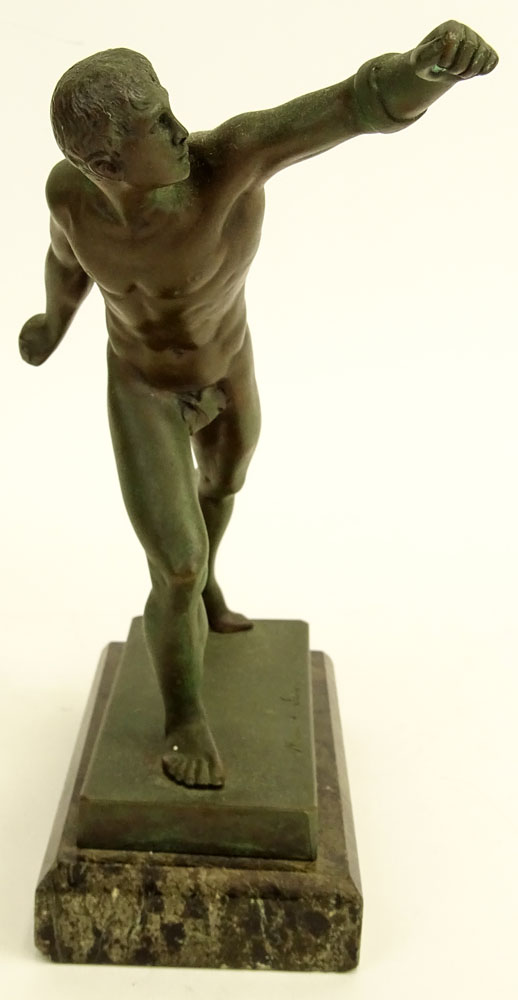 Vintage Bronze "Borghese Gladiator" After The Antique. 