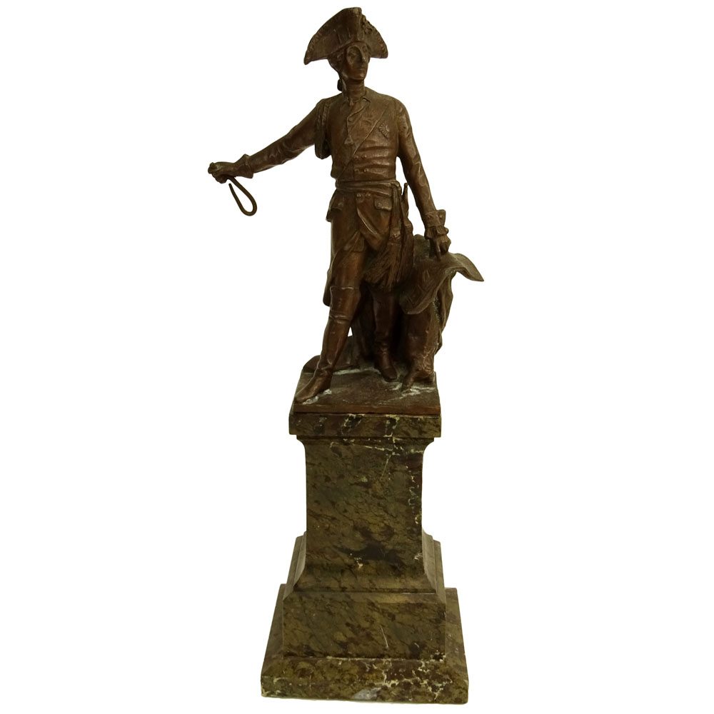 Antique Spelter Figure French General"