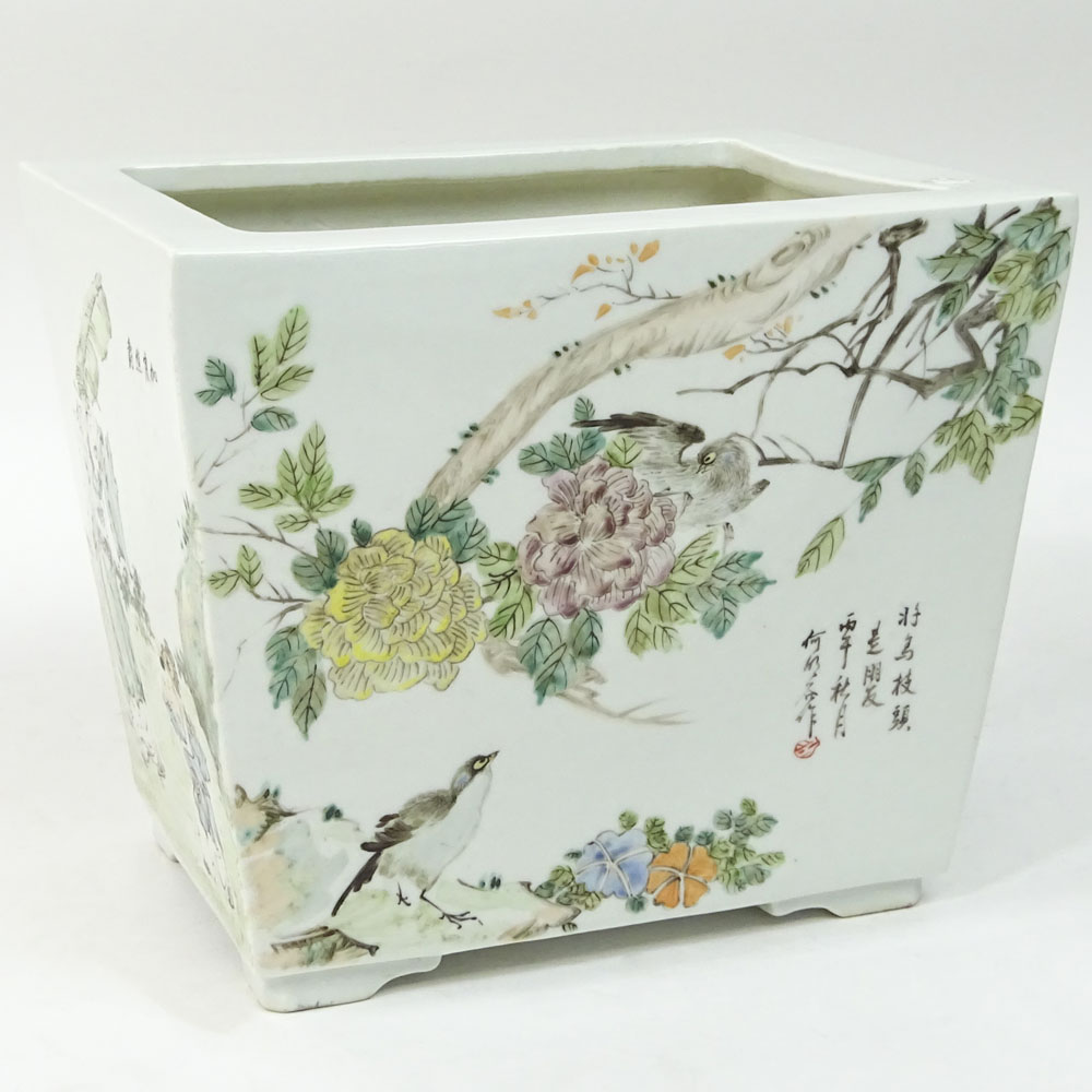 Chinese Famille Rose Porcelain Jardini