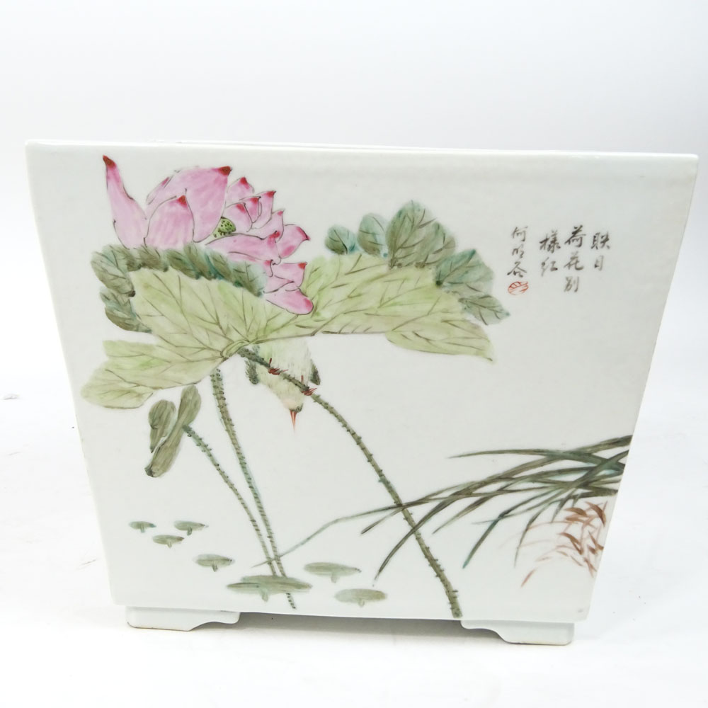 Chinese Famille Rose Porcelain Jardini