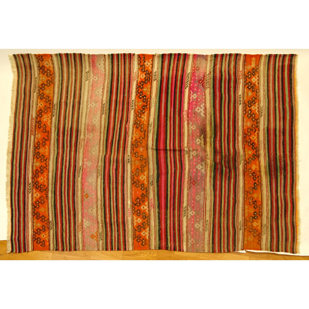 Vintage Moroccan Kilim Rug.