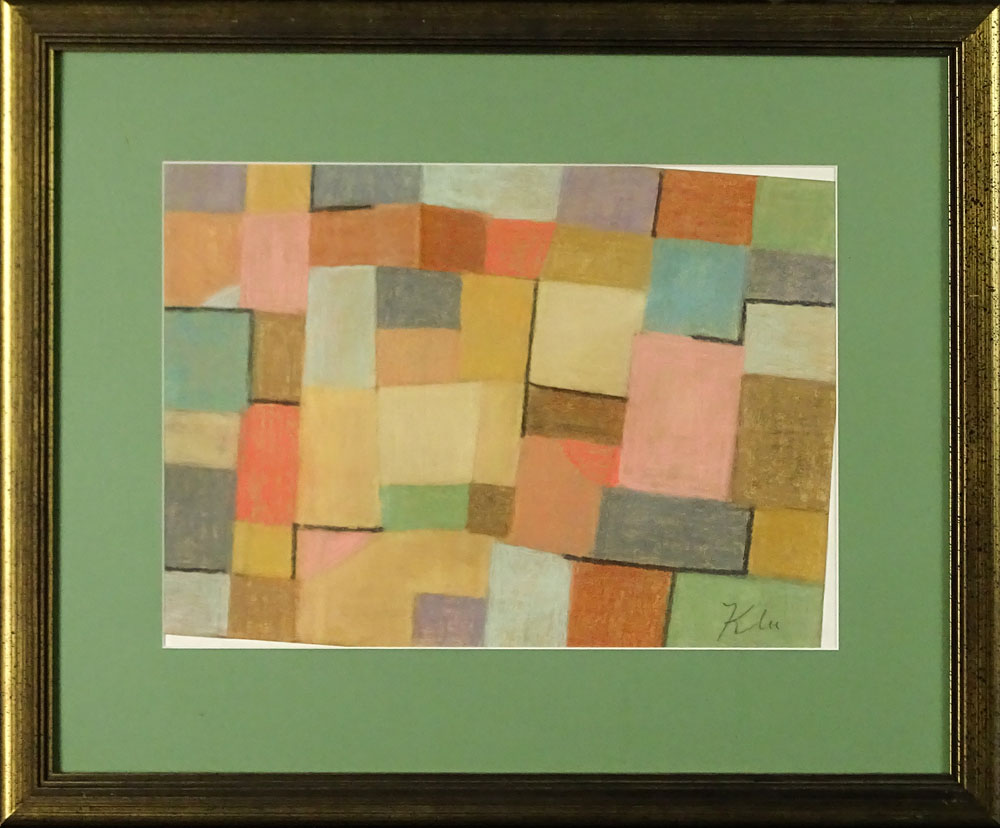 Attributed to: Paul Klee, Swiss (1879-1940) Pastel on Paper.