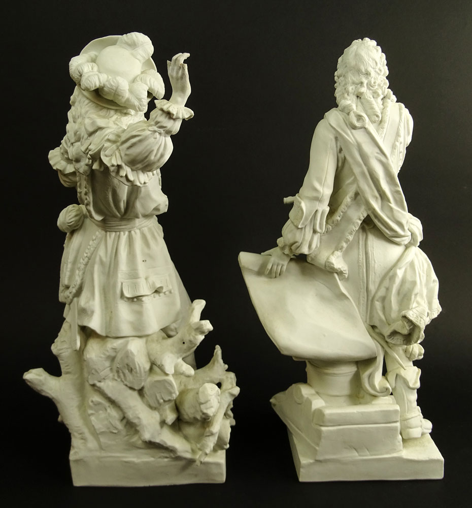 Pair of 19/20th Century French Bisque Figurines.