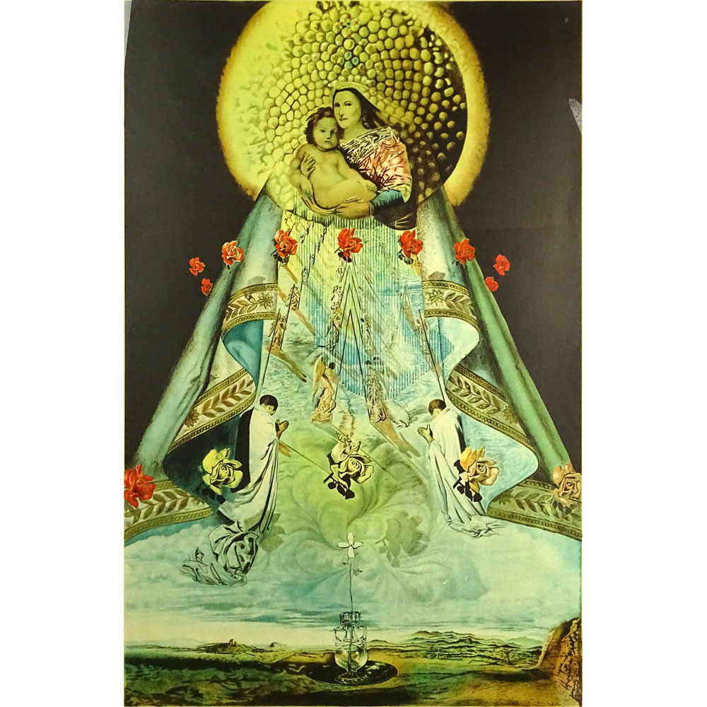 Salvador Dalí, Spanish (1904-1989) Color Lithograph "The Virgin of Guadalupe" 