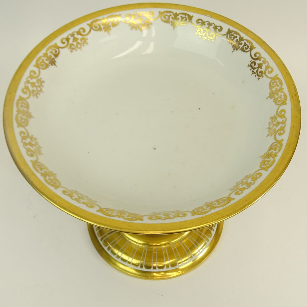 Very Large Antique Continental Porcelain Tazza.
