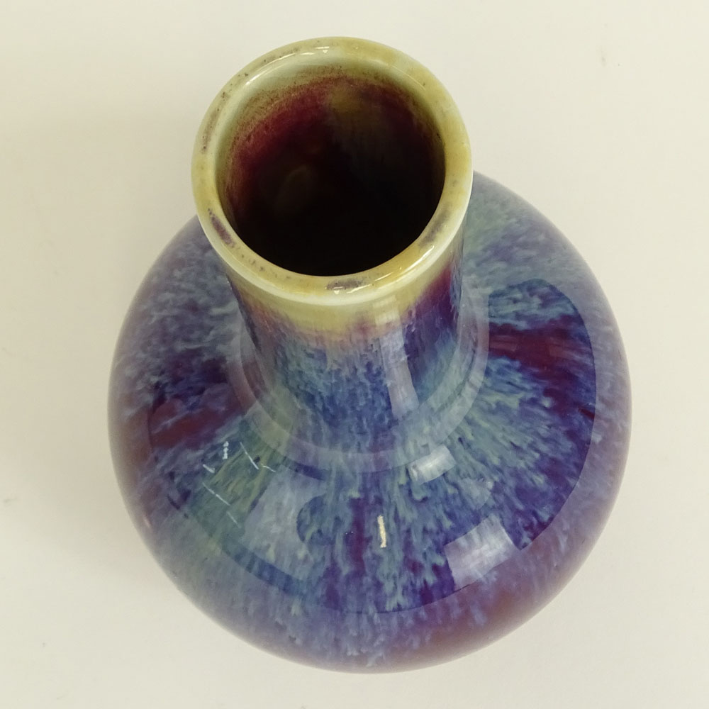 Fine Antique Chinese Flambé Glazed Bulbous Vase.