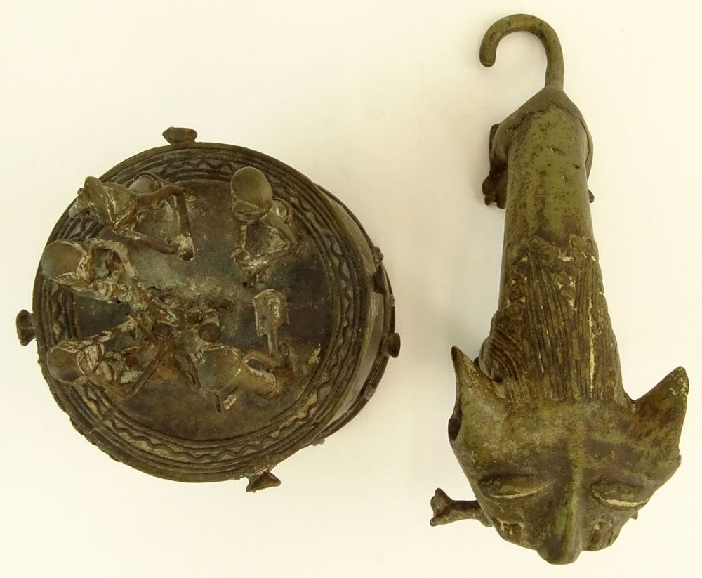 Collection of Two (2) African Bronzes.