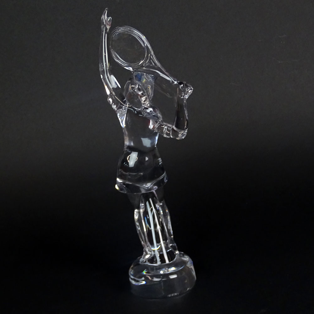 Baccarat Crystal Figurine "Tennis Woman" 